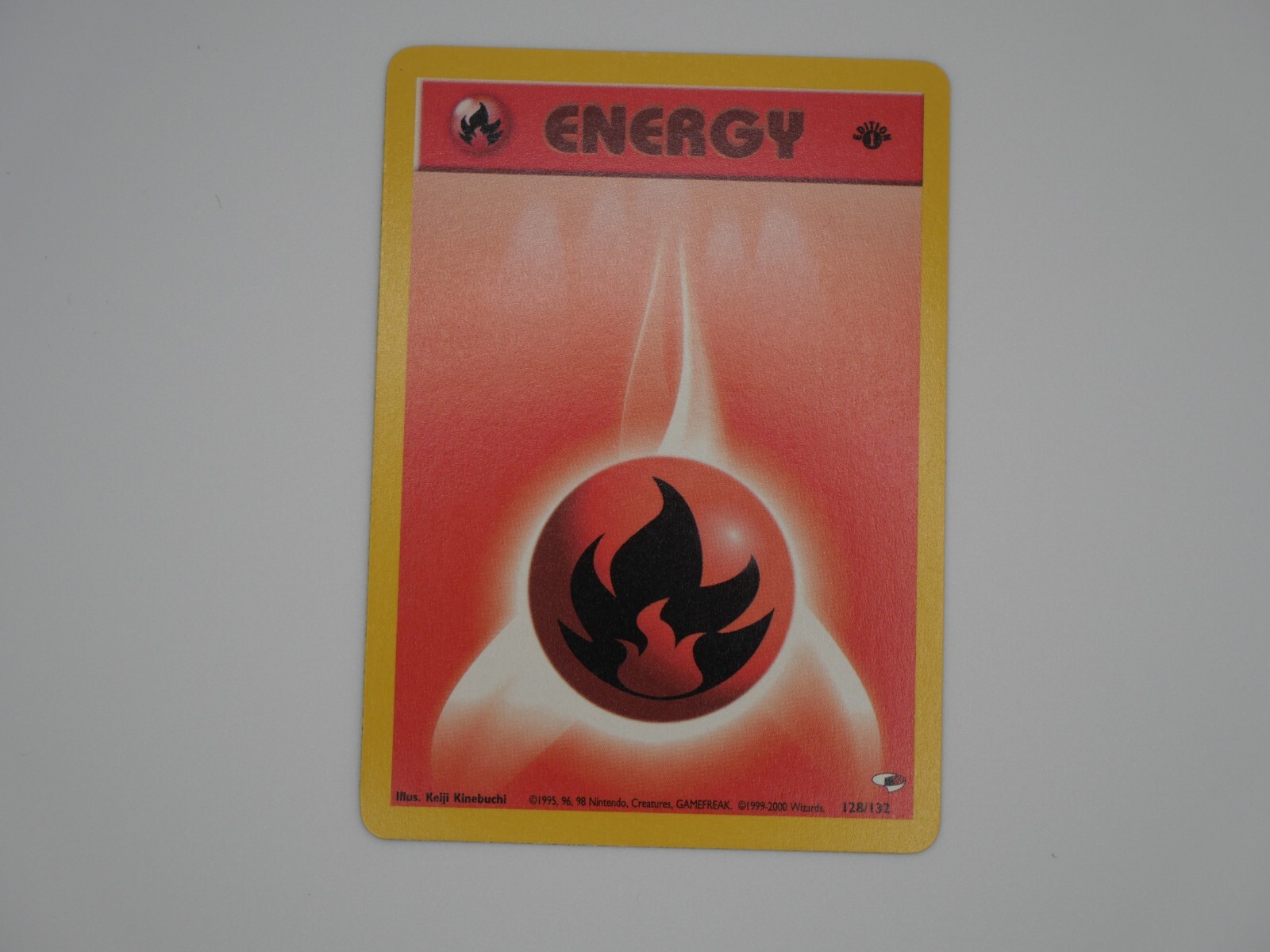 2000 Pokemon Gym Heroes 1st Edition Fire Energy #128/132 MINT
