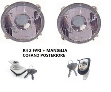  per RENAULT R4 TL GTL 1961-1986 coppia  FARO FANALE ANTERIORE + MANIGLIA COFANO