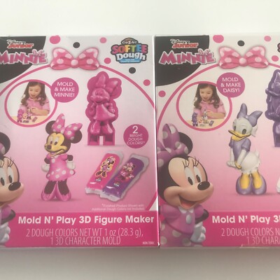 2 MINNIE MOUSE DAISY MOLD N PLAY 3D FIGURE MAKER Cra-Z-Art SOFTEE DOUGH PLAY DOH 884920365025 | eBay