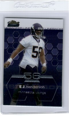 E.J. HENDERSON 2003 FINEST ROOKIE VIKINGS MARYLAND TERRAPINS K3