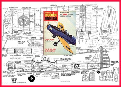 Model Airplane Plans (UC): Fairchild PT-19 54