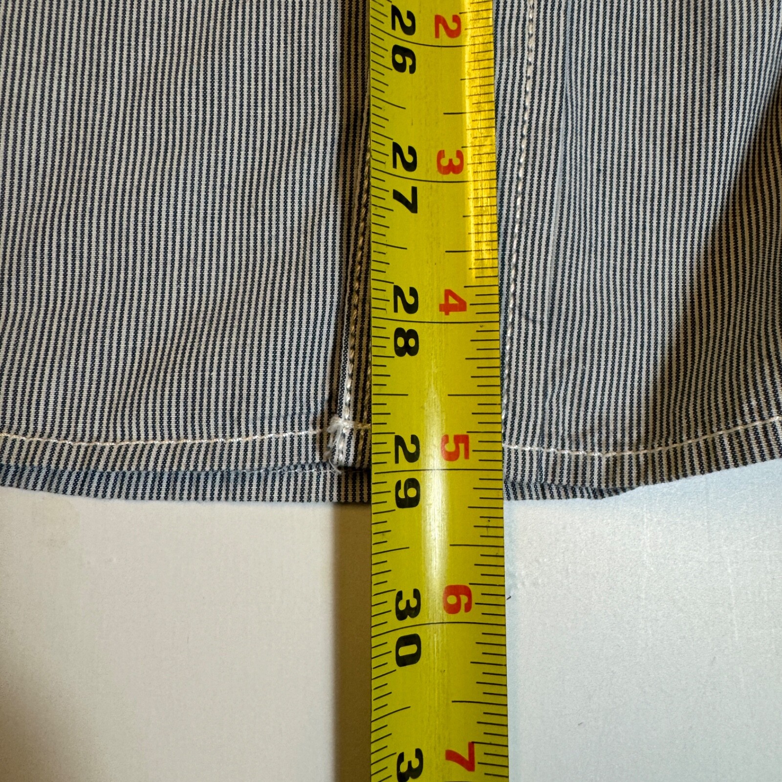 Converse One Star Men's Size M Blue Pinstripe Cotton Long Sleeve Casual Shirt thumbnail 8