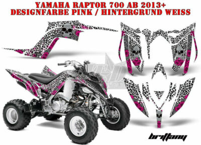 AMR RACING DEKOR GRAPHIC KIT ATV YAMAHA RAPTOR 125/250/350/660/700 BRITTANY B