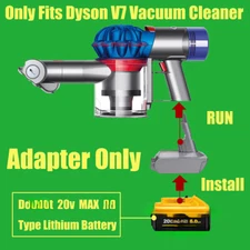 1 Adapter for DeWalt 20V/60V MAX XR Battery To Power for Dyson V7 Vacuum