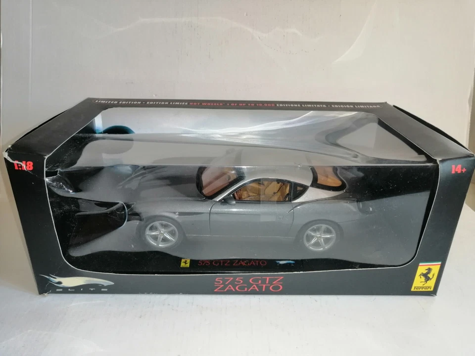 FERRARI 575 GTZ ZAGATO HOTWHEELS EILTE SCALA 1/18 REF.L2961 - Immagine 2 di 4