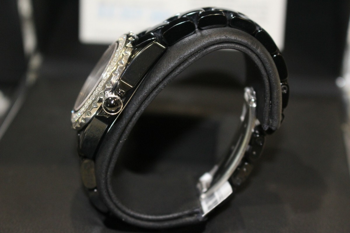 Chanel J12 Black Ceramic Diamond Dial & Bezel Box &Booklets Chanel J12 Black Ceramic Diamond Dial & Bezel Box &Booklets