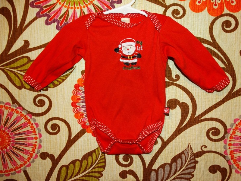 (LOT OF 2) INFANT GARANIMALS & BABYGEAR CHRISTMAS ONE PIECE SIZE 3 - 6 MONTHS