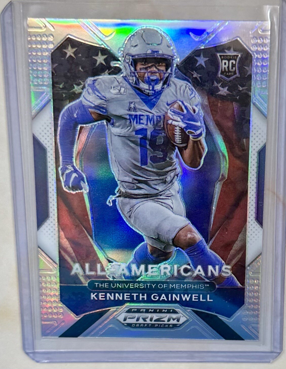 2021 Prizm Draft Picks FB Kenneth Gainwell SILVER All-Americans RC #194 Eagles