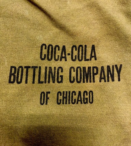 Vintage Old Coca Cola Bottling Chicago Canvas Bag