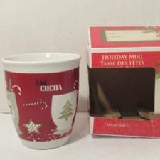 Cocoa Hot Chocolate Holiday Mug, 14 oz, Microwave/Dishwasher Safe
