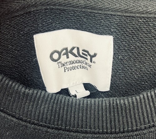 Oakley Sweatshirt Thermonuclear Protection Large Black / Portugal 100% Cotton 🔥 - Picture 4 of 6