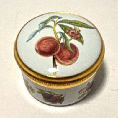 Pomona Portmeirion Enamelware Lidded Trinket Box Fruit  Grimwoods Royal George