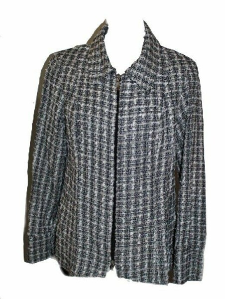 Damen Bluse Langarmbluse Schwarz Weiss Boucle V. Pulchery Gr. 36 38 Neu-image