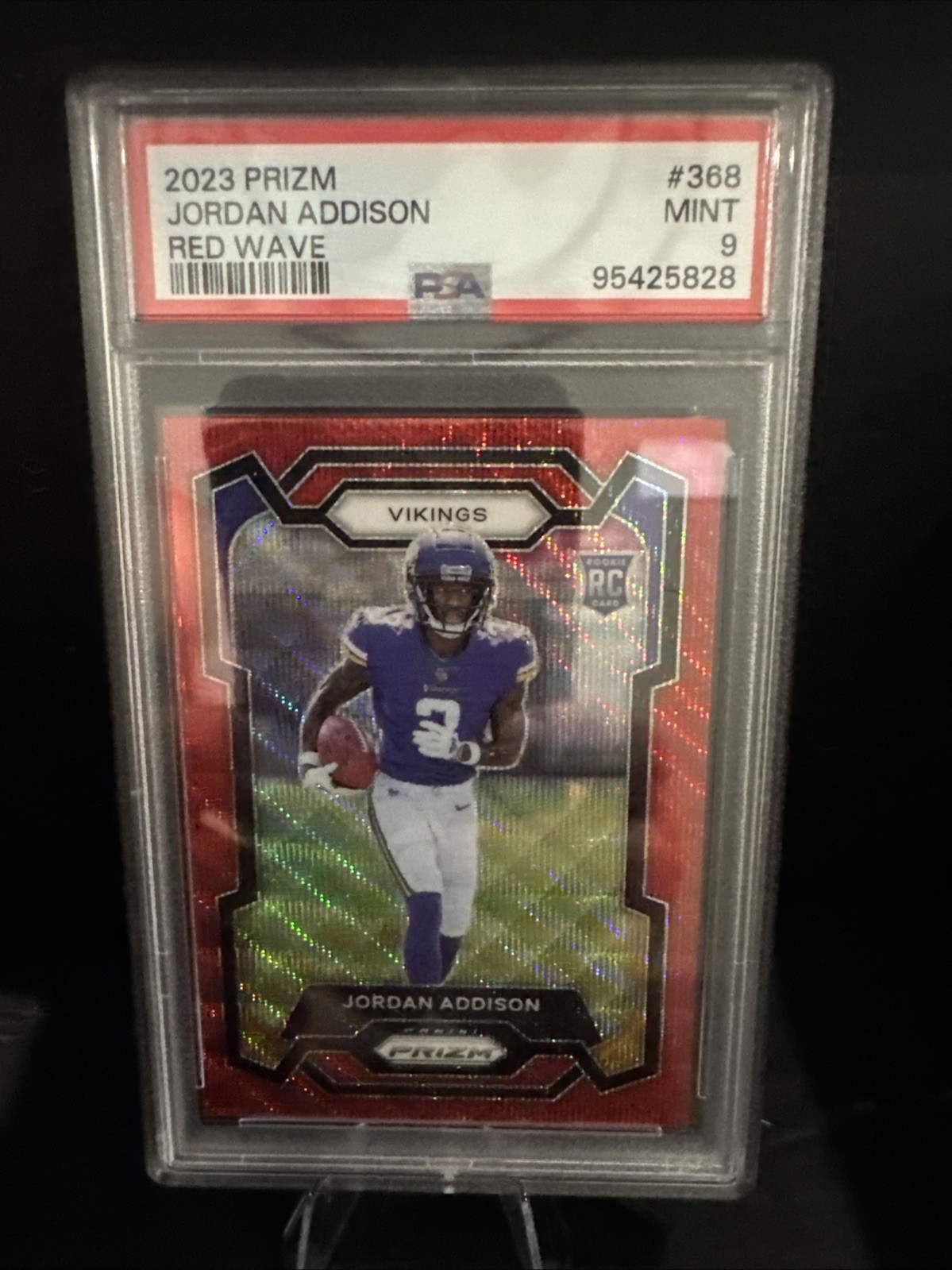2023 Panini Prizm - Rookies Jordan Addison #368 Red Wave Prizm /149 (RC)
