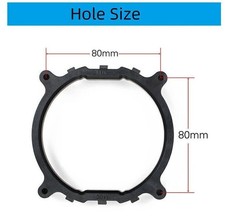 Black Desktop PC CPU Cooler Fan  Heatsink Bracket - LGA 2011 2066 with Screws