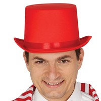 Stylischer Zylinderhut Edelmann Rot Ideal FüR Partys Karneval Und Mottopartys