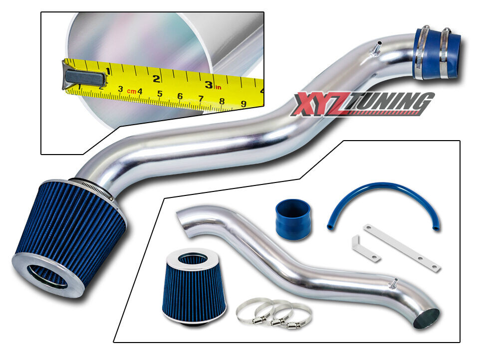 Kit Di Induzione Short Ram Air Blu JDM + Filtro Per 97-01 Prelude 2.2L L4