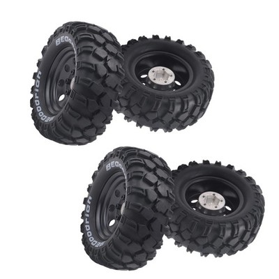 4 Stück 1,9 Zoll Metallfelge Gummireifen für 1/10 RC Crawler TRX4 SCX102013