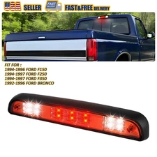 FOR 92-97 FORD F150/F250/F350/BRONCO LED 3RD TAIL BRAKE LIGHT LAMP CHROME 94 95