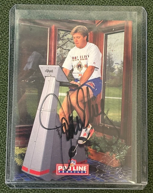 JOHN ELWAY 1992 PRO LING PORTRAITS FOOTBALL AUTOGRAMM AUTO BRONCOS HOF