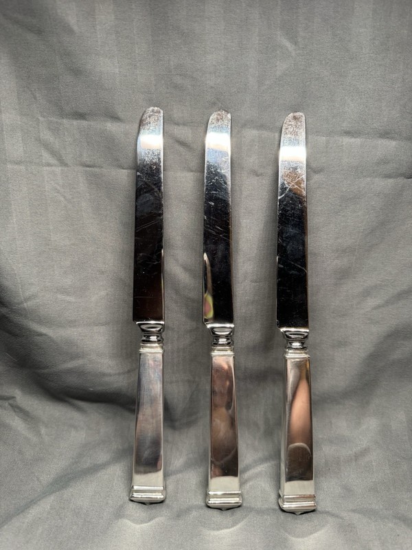 Tiffany+Co. Sterling "Hampton" Pattern 3 Piece New French Hollow Knife w Bolster