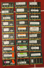 Lot of 30 Various Size, Speed DDR1 Desktop Memory Modules, Untested Pulls, AS IS
