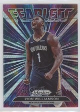 2021-22 Panini Prizm Fearless Hyper Prizm Zion Williamson #1 0po0