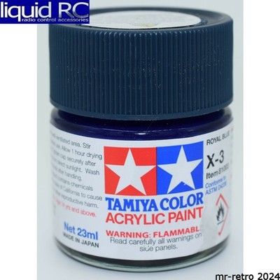 Tamiya USA TAM81003 Acrylic X3 Gloss Royal Blue