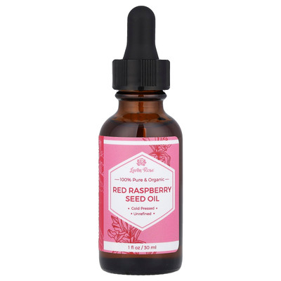 100% Pure & Organic, Red Raspberry Seed Oil, 1 fl oz (30 ml)