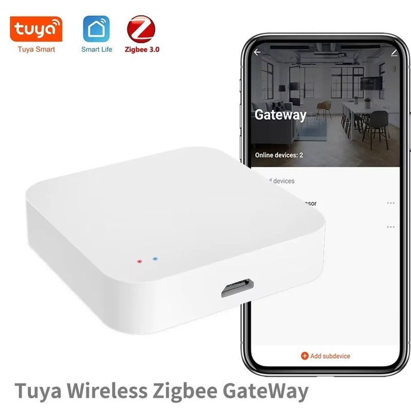Tuya Zigbee Hub Wireless Multi Mode Gateway For Smart Home Automation for ZigBee