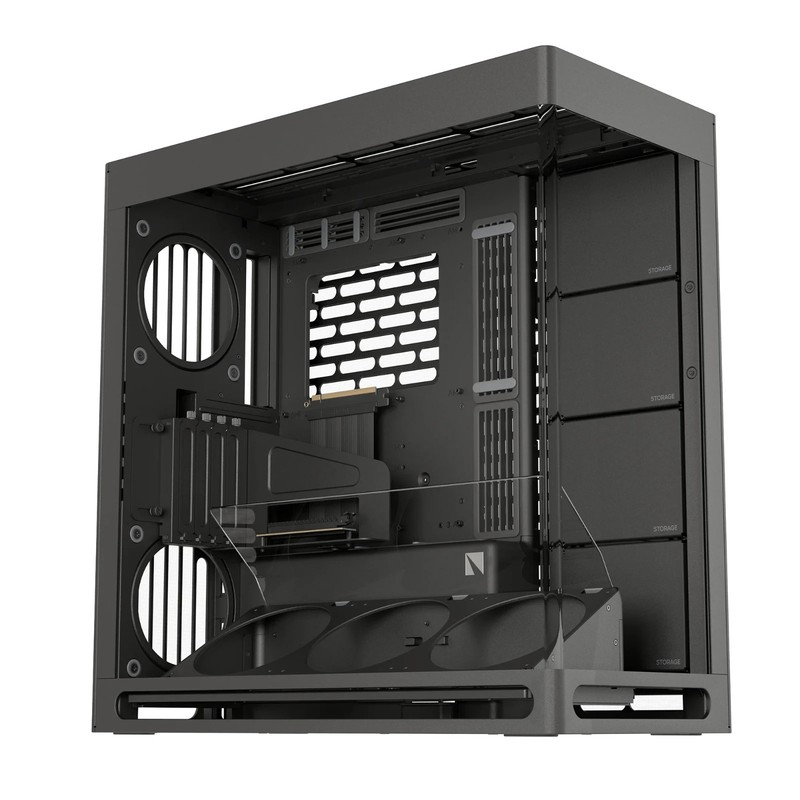 HAVN HS 420 VGPU Dual-Chamber Mid Tower PC Case ATX Black
