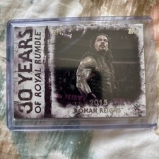2018 Topps Undisputed WWE 30 Years Of Royal Rumble Roman Reigns 5/5 eBay 1/1