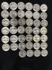 1932 - 1964 WASHINGTON 90% SILVER QUARTERS —$10 FACE VALUE LOT OF 40 COINS Roll