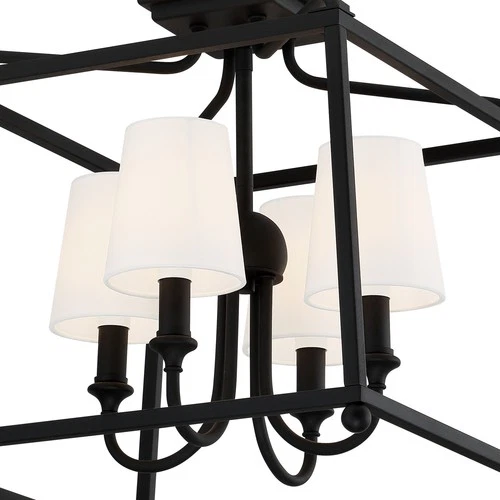 Sylvan 4-Light Ceiling Mount in Forge Black - Picture 4 of 5