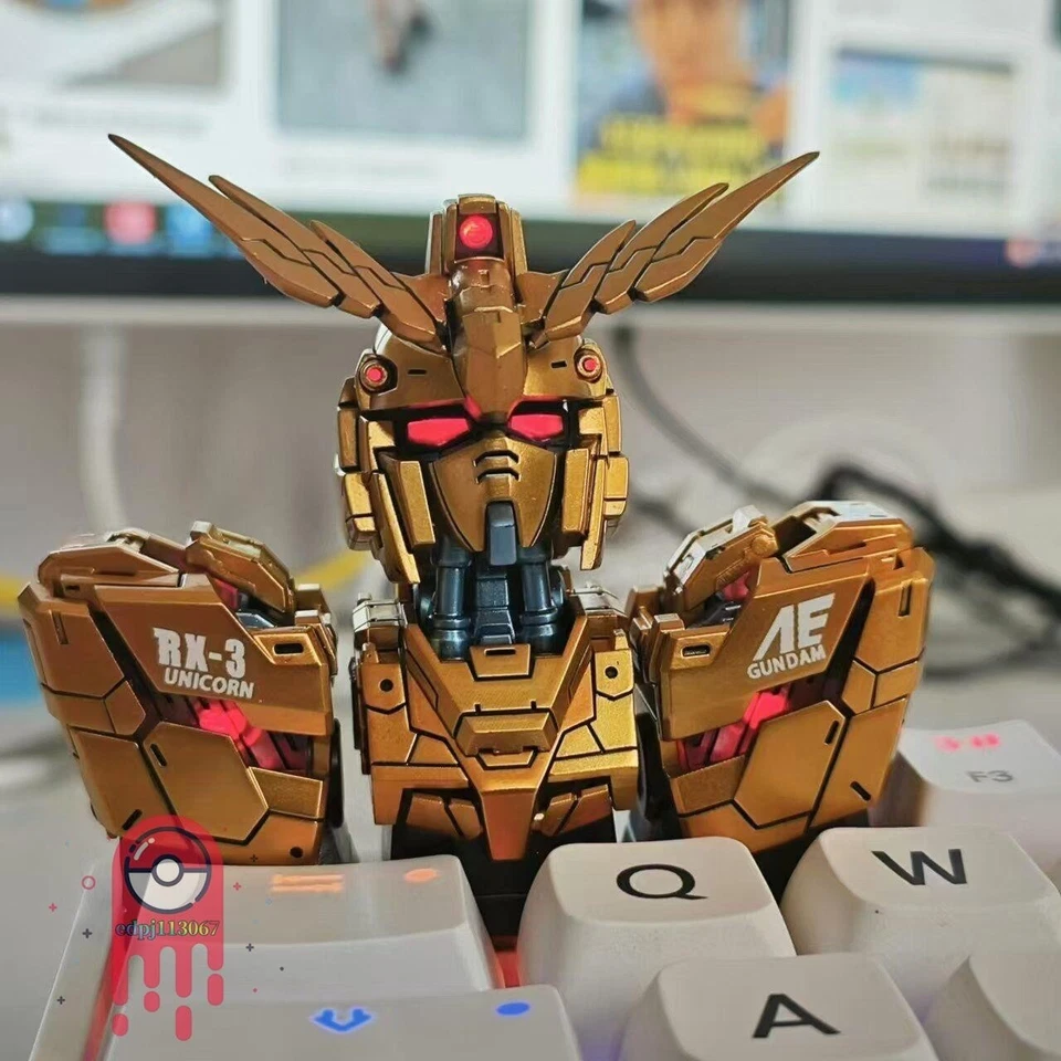 Gundam 03 Unicorn Phenex Mechanical Keyboard with Triple Keycaps - Image 2 of 4