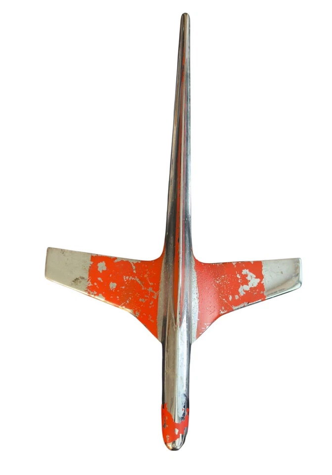 Adorno de capó vintage, Ford Fairlane 1955 pieza cromada #BN-16853-C Foto 2 de 4