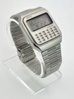 Vintage Seiko C153-5007 Calculator Watch Quartz LC Digital Stainless Steel Japan