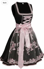 Dirndl Dresses Women 2 Piece Halloween Oktoberfest Cosplay Costumes German Lace