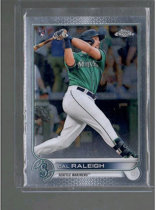 2022 Cal Raleigh Topps Chrome Rookie Card RC #149 (Rookie Card)
