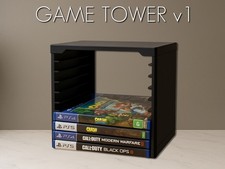 PlayStation Game Case Holder   Fits 10 PS4/PS5 Cases   Game Storage Display