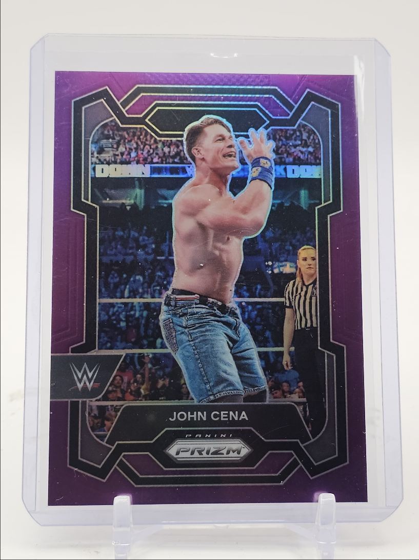 JOHN CENA 2024 PANINI PRIZM WWE W LEGENDS PURPLE B /149 Q4917