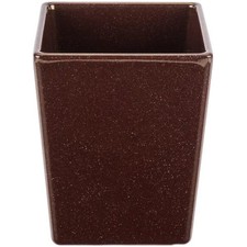 TableCraft CW4012BR Cold Holding 1.5 qt. Brown Square Cast Aluminum Bowl