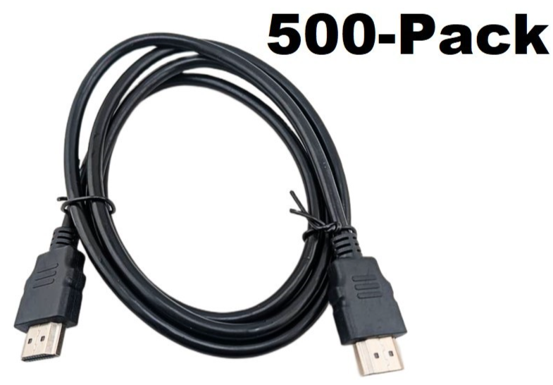 NEW 500-Pk 4K HDMI 5 Ft Cable Computer Laptop Projector Monitor BluRay DVD LEDTV