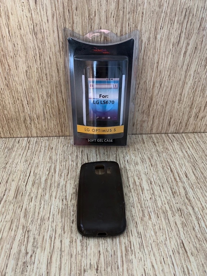 Funda de teléfono móvil de gel suave Rocket Fish de colección para LG Optimus S LS670 - gris Foto 3 de 4