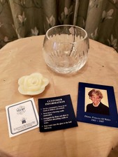 Diana Princess of Wales Floating Candle Holder Royal Memorabilia