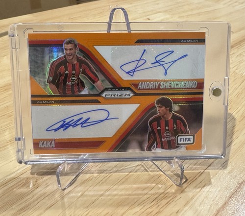 Panini Prizm FIFA Soccer 2025-26 Shevchenko/Kaká Dual Auto 06/15 DS-MIL