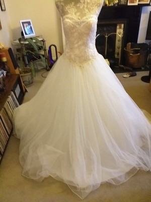 Wunderschönes Brautkleid ''Sincerity'' nie getragen Ivory & Blush! US 8 UK 10