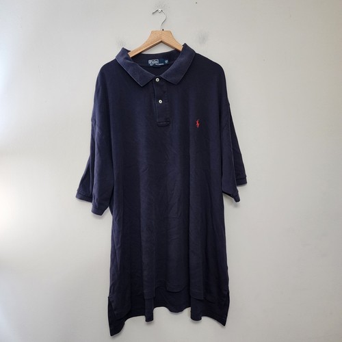 Polo Ralph Lauren Hemd Herren 4XLB Big Blau Polo Kurzarm Baumwolle Pony RL