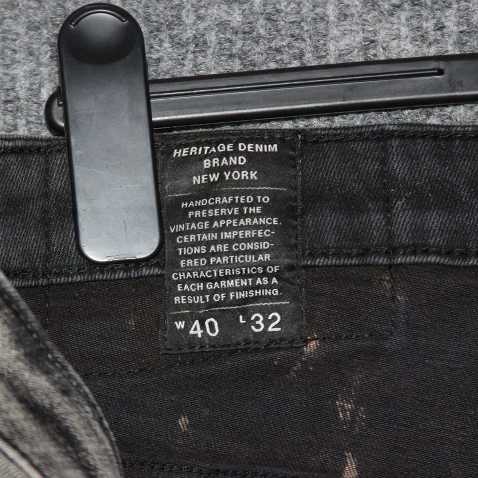 Cult of Individuality Mens Distressed Black Wash Denim Jeans Size 40x32 Rare - Image 3 of 4