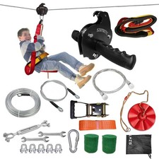 Zipline Kits for Backyard, 180FT 150FT 130FT 110FT 70FT Zip Line Kit for Kids...